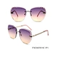 sunglasses big frame rimless Focuseyewear